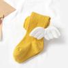 23 Mallas Nuevas de Primavera y Otoño para Niños Mallas Blancas Tejidas con Alas de Ángel Traje Enterizo para Bebé Mallas sin Pies para Niñas