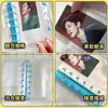 Set de Fundas para Cuaderno de Hojas Sueltas A5 de PVC Rojo con Purpurina y Diseño de Estrella, Funda de Estrella Colorida de 6 Agujeros