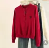 Chaqueta de punto con bordado de lazo y manga larga para mujer, suéter para capa interior de otoño, nuevo estilo 2026 Primavera y Otoño