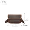 Bolso de Hombro Único con Cabeza de Tigre de Moda Callejera Capa Superior Piel de Vaca Bolso Pequeño para el Pecho Lujo Ligero Bolso para Hombre Ins Cuero Genuino Cruzado Bolso de Moda Genial