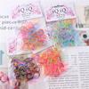 Tirón Fuerte Elástico Continuo Banda de Goma Infantil Diadema Desechable Cuerda para el Cabello Accesorios para el Cabello de Mujer Color Bebé Banda de Goma Empaquetada