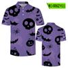 Polo holgado con estampado 3D de calavera oscura de Halloween, nueva marca de moda de verano 2022, manga corta, venta al por mayor