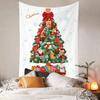 Amazon Árbol de Navidad Pino Tapiz Decoración de Habitación Comercio Exterior Tela de Fondo Festivo Tela Colgante Simple Adecuada para Múltiples Escenas
