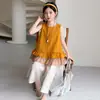 Conjunto de Top de Muñeca sin Mangas Elegante de Verano y Pantalones para Niñas Niños Grandes Ropa Delgada de Verano Venta al por Mayor