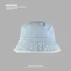 Sombrero de Cubo de Mezclilla Simple de Color Liso para Mujer, Sombrero de Sol Versátil Estilo Calle, Sombrero Plegable con Protección Solar para Hombre
