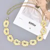 Cadena de Cintura Retro para Mujer Transfronteriza Europea y Americana Decoración de Disco Metálico Irregular Accesorios de Ropa para Falda Joyería de Cadena Corporal
