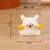 Micro Paisagismo com Musgo Criativo Fofo Cachorrinho Branco DIY Decoração de Jardinagem Acessórios Mini Carro Enfeites de Mesa