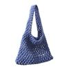 Bolso de Mano de Malla Hueca Estilo Coreano Bolso de Muñeca Tejido a Mano Bolso de Mano Versátil de Moda para Vacaciones en la Playa de Moda
