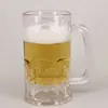 Dongguan 360ml Transparente Marca Plástico como Taza de Cerveza Mango Taza de Plástico 12oz Imitación Vidrio Taza Regalo de Vacaciones