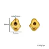 Cuentas de Piedra de Forma Especial con Recubrimiento al Vacío de Acero Inoxidable Color 18K que Conserva el Color, Cuentas Espaciadoras Asimétricas, Cuentas Sueltas para Pulsera DIY, Collares