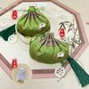 Bolsita de Fragancia del Festival del Dragón con Borlas de Estilo Chino Tradicional, Bordado de Patrón de Dragón, Cuerda para Colgar, Bolsita Pequeña Portátil de Fragancia Hanfu, Bolsita de Fragancia de Estilo Chino Tradicional