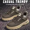 Zapatos de Hombre, Zapatos de Trabajo para Hombre, Zapatos Martin, Botines Retro Británicos Versátiles Casuales, Zapatos Deportivos para Exteriores y Commuting, Modernos