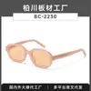 Gafas de sol de lujo personalizadas con protección UV, mismo estilo que Wang Churan, se pueden personalizar para lentes recetados, unisex BC-2230