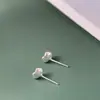 Pabellón Nafu Joyería de Plata al por Mayor Pendientes de Plata Simples y Compactos Clavos Pequeños de Moda para el Uso Diario Clavos de Plata de Ley 925