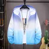 Ropa de Protección Solar Nueva Juventud Verano Ropa para la Piel Transpirable Delgada Cortavientos Ropa Chaqueta Casual Ropa de Protección Solar para Exteriores para Hombres