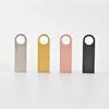 Personalización de Carcasa para Memoria USB de Aleación de Zinc al por Mayor en Stock del Fabricante, Versión Larga de Carcasa de Gel Negro, Soporta Grabado Láser Personalizado