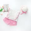 Comercio exterior chicas coreanas dibujos animados lindo volantes + conjunto de shorts directo de fábrica una generación de cabello