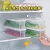 Caja de conservación de alimentos frescos, cebolleta, cilantro, raíz entera, jengibre, ajo, fideos, huevos, caja de almacenamiento para refrigerador