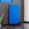 Estante de material de doble cara para hardware, herramienta de acabado, tablero colgante, estante de exhibición, tablero perforado con orificios cuadrados, taller, estante móvil multicapa para colocar