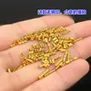Prata Esterlina S925 Banhada a Ouro Acolchoado Mini Balde Contas Espaçador Cristal Pulseira Corda de Mão Trançada Colar Acessórios DIY Feitos à Mão