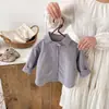 Chaqueta Camisa de Pana de Manga Larga Nueva para Niño Primavera y Otoño Bebé Estilo Coreano Casual Versátil Moda Ropa para Salir Vintage