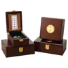 Caja de Empaque para Joyería Pulsera Pulsera Caja de Regalo Colgante Caja de Almacenamiento de Madera Pulsera de Herencia Polvo de Jade a Prueba de Polvo Regalo Caja de Madera