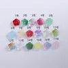 Estilo Nuevo Chino Estético Cuentas Separadoras Flor de Cinco Pétalos Accesorios Cárdigan Hanfu Qipao Camisa Chaqueta Botones Decorativos Pendientes Accesorios para el Cabello