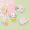 Lindos accesorios de resina con forma de estrella, nubes, luna y oso, para hacer tú mismo, crema, goma, papelería, hebilla de zapato, material de carcasa de teléfono móvil, pegatina