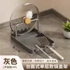 Estante para Tapas de Ollas, Estante de Almacenamiento de Cocina Montado en Pared sin Perforaciones, Estante de Almacenamiento para Tabla de Cortar con Ventosa, Estante Multifuncional de Múltiples Niveles para Tabla de Cortar
