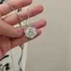 Moda Versátil de Influenciador ao Vivo Cisne Pequeno Borboleta Cobre Micro-Incustado Zircônia Pingente Acessórios Femininos Atacado Diamante Completo