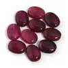 Contas Coloridas Acrílicas de Formato Irregular Jade Sintético Gradiente Duas Cores Oval Soltas Acessórios para Pulseira Colar Pingente DIY