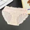 Ropa interior de mujer algodón transpirable entrepierna inferior costura de encaje algodón cintura media sin costuras cadera cómoda sexy bragas para mujer