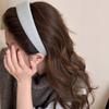 Diadema de ala ancha de felpa de lana de otoño e invierno para mujer, horquilla de champú a presión para el cabello, diadema de alta gama de estilo extranjero, accesorios para el cabello con parte superior craneal alta