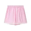 Moda femenina transfronteriza europea y americana verano 2025 nuevo estilo elegante blusa de encaje con cordones y hombros descubiertos y conjunto de pantalones anchos