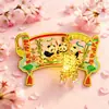 Série Original de Lanternas Luminosas do Panda de Chengdu Ímãs de Geladeira de Metal com Padrão de Panda Estilo Chinês Presente Cultural e Criativo Adesivos Magnéticos