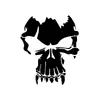 Decalque de Moto Caveira Adesivo Personalizado Tendência Diabo Marvel Punisher Tanque de Combustível Moto Adesivo Refletivo