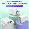 Aplicable a teléfono móvil Android Apple 5V3A cabezal de carga multipuerto estándar europeo estándar americano estándar británico cargador de cinco puertos USB
