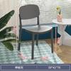 Silla de plástico para el hogar, gruesa, para comedor, apilable, con respaldo, moderna y sencilla, para restaurante, comercial, de cuerno