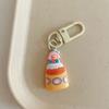 Lindo llavero colgante de la serie de juegos de comida para niñas, accesorios colgantes para mochila de caricatura para estudiantes, accesorios, regalo para novias
