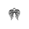 15X17Mm 1.3g Plata Antigua Accesorios DIY Material Colgante Animal Volador Par de Alas Colgante