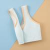 Ropa interior para niñas con copa moldeada fija, sin aros, transpirable, para etapa de desarrollo, estilo camiseta, para estudiantes de secundaria