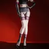Toffee Bird "Tentación Extrema" Medias Negras de Encaje con Aceite de Caballo Medias Sensuales Brillo Aceitoso Brillo Delgado Aceite Brillo Aurora Panties