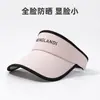 Gorra de Seda de Hielo Tipo Pico para Mujer con Ala Ancha, Sombrero de Sol de Copa Abierta para Salidas y Correr, Protección UV, Transpirable y Ligero