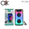Lámpara de llama portátil de doble 3 pulgadas para exportación de comercio exterior, minicomponente BT-2301, audio Bluetooth inalámbrico, micrófono