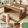 Mesa Pequeña Plegable para Ventanas de Mirador, Mesa Tatami para el Hogar, Mesa de Té de Madera No Maciza, Mesa de Té Estilo Chino, Mesa de Comedor para Repisa de Ventana