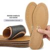 Sapatos Esportivos Respiráveis Absorventes de Suor Amortecedores Couro Espessado Palmilha Única Sapato Casual Esportivo Camada Superior Couro Bovino Solado Preto Face Marrom para Homens e Mulheres