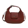 Bolso de Mano de Cuero Suave Estilo Francés para Mujer, Verano 2026, Sencillo y de Moda, Patrón de Lichi, Tacto de Alta Gama, Bolso de Hombro Cruzado Único