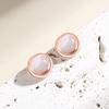 Nova prata esterlina 925 Pedra Olho de Gato brincos de ouro rosa Alto sentido temperamento brincos de luxo geométrica orelha jóias atacado