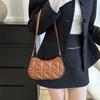 Bolso de Hombro Casual de Color Sólido con Textura para Mujer Bolso de Axila Nuevo 2024 Primavera y Otoño Más Fácil de Combinar Bolso para Mujer Bolso Estilo Coreano para Mujer