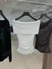 DestaqueVocê Usou 26 Novidade Primavera/Verão Conjunto de Top franzido e Saia Curta com Fio Importado, Ombro Único Diagonal